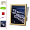 thumbnail image 1 of DIY Beaded Art Kit with Castle Design, Pearl Painting Material Pack with Log Photo Frame, Beginner-Friendly Craft Set for Wall Décor, 1 of 5