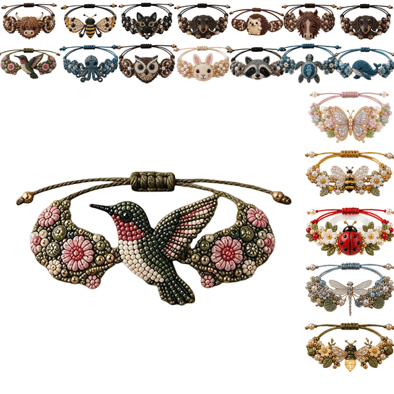 DIY Beaded Bracelet Making Kit for Adults, Beginner-Friendly Beaded Bracelet Animal Making Kit, Three-Dimensional Beadwork Jewelry Craft Kit for Craft Lover