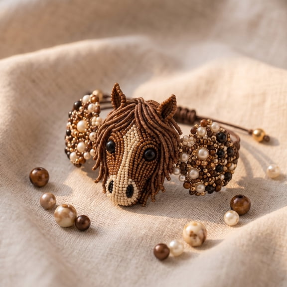 DIY Beaded Bracelet Making Kit, Beginner-Friendly Beaded Bracelet Animal Making Kit, Beadwork Jewelry Craft Kit with Full-Color Instruction Sheet for Craft Lover