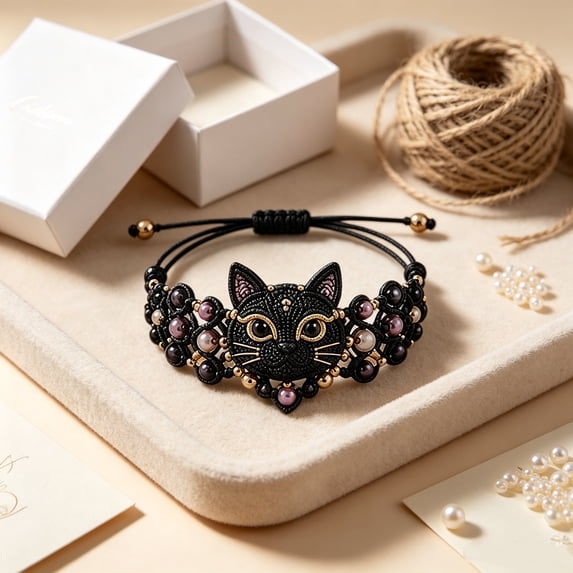 DIY Beaded Bracelet Making Kit Cute Animals Beadwork Kits with Instructions Three-Dimensional Beadwork Jewelry Craft Set for Adults Beginners