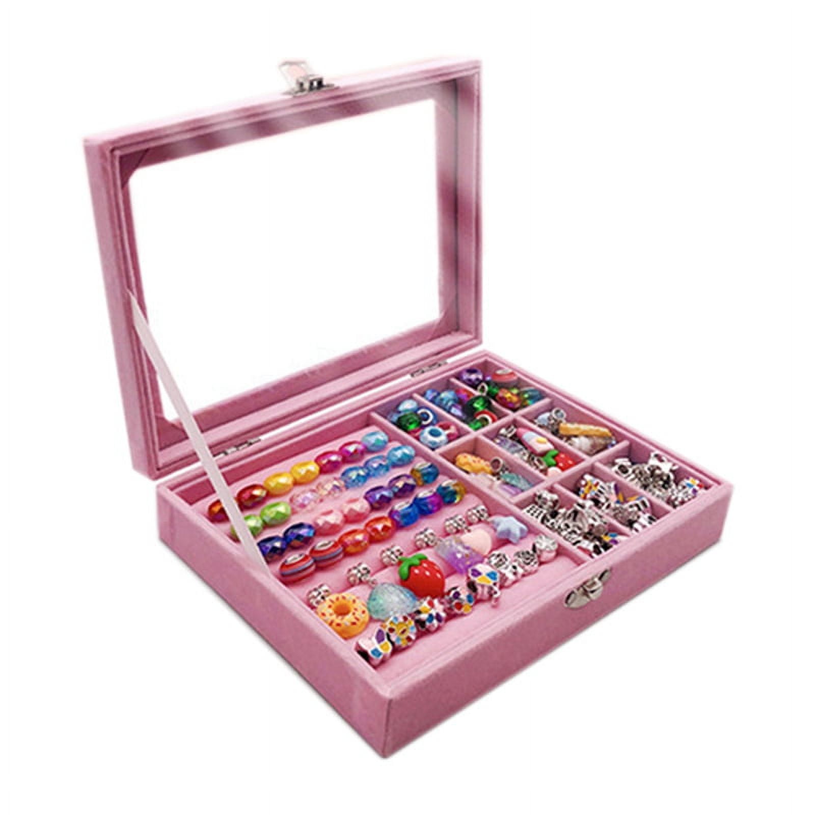DIY Beaded Bracelet Set with Storage Box Bracelet DIY Handmade Jewelry Making Kit Acrylic Hole Beads D