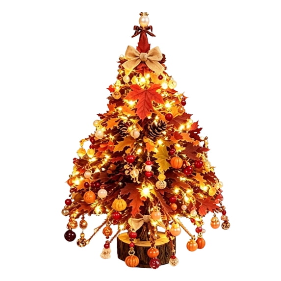 DIY Beaded Christmas Tree Craft Kit,Autumn Glow Handmade Mini Bead Tree Ornament, Tabletop Holiday Decor for Home Party Christmas Gift
