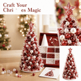 thumbnail image 1 of DIY Beaded Christmas Tree Indoor,Craft Kits for Adults,Christmas Desk Decorations,3D Holiday Beads Kit with Manual, Handmade Bead Art Mosaic Kit,Holiday Decor,Desktop Display，Red, 1 of 4