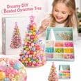 thumbnail image 1 of DIY Beaded Christmas Tree Indoor,Craft Kits for Adults,Christmas Desk Decorations,3D Holiday Beads Kit with Manual, Handmade Bead Art Mosaic Kit,Holiday Decor,Desktop Display，Multicolor, 1 of 4