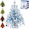 thumbnail image 1 of DIY Beaded Christmas Tree Kit, 3D Bead Pearl Art Craft Set with Colorful Beads and Sparkling Decor, Tabletop Holiday Decoration (Winter), 1 of 7