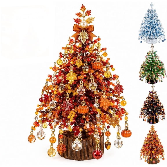 DIY Beaded Christmas Tree Kit,3D Bead Pearl Art Kit for Adults Beginners | Christmas, ChristianFaith,Autumn,Winter&Halloween Themes