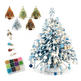 thumbnail image 1 of DIY Beaded Christmas Tree Kit, 3D Crystal Bead Adult Holiday Craft Set, Wire Beaded Tabletop Tree, Compact Seasonal DIY Decor Craft Project, 1 of 9