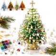 thumbnail image 1 of DIY Beaded Christmas Tree Kit, 3D Crystal Bead Holiday Craft Set for Adults Colorful Beads and Wire, 3D Tabletop Tree Design, DIY Steps, Creative Christmas Project for Adults(Christian Faith), 1 of 7