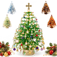 thumbnail image 1 of DIY Beaded Christmas Tree Kit 3D Crystal Bead Pearl Holiday Craft Christmas Autumn Winter & Halloween Themes Handmade Kits, Warm Glow Tabletop Decor Set, Creative Sparkling Xmas Decoration,Style A, 1 of 9