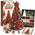 thumbnail image 1 of DIY Beaded Christmas Tree Kit - 3D Crystal Beaded Xmas Tree Craft Set with Colorful Beads, Ornaments & Angel Topper - Tabletop Holiday Home Decor, Christmas Gift, 1 of 7