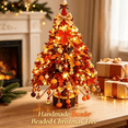 thumbnail image 1 of DIY Beaded Christmas Tree Kit – Create Your Own Sparkling Holiday Decoration, Custom Handmade Beaded Tree Craft Kit for Holiday Decor （Maple Leaf）, 1 of 9