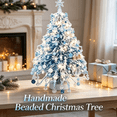 thumbnail image 1 of DIY Beaded Christmas Tree Kit – Create Your Own Sparkling Holiday Decoration, Custom Handmade Beaded Tree Craft Kit for Holiday Decor （Snow）, 1 of 9