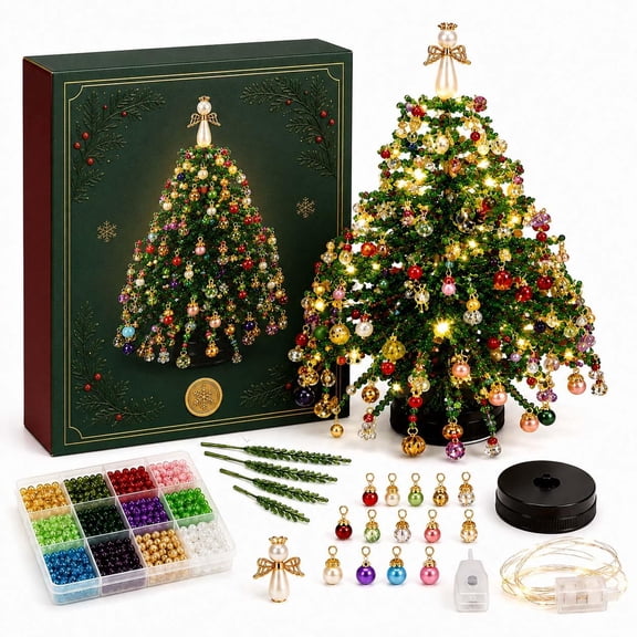 3D Christmas Wreath Fabric Craft Kit No Sew DIY Making Set Beginner ...