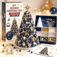 thumbnail image 1 of DIY Beaded Christmas Tree Kit, DIY Starry Night Angel Set with Beads and Pins, Handmade Holiday Decor for Adults and Crafters, 1 of 7