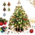 thumbnail image 1 of DIY Beaded Christmas Tree Kit,Handmade Mini Xmas Bead Art Craft Set,3D Crystal Bead Holiday Tree Making Project,Creative Tabletop Christmas Decoration,Relaxing DIY Activity and Festive Gift(#01), 1 of 8