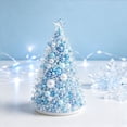thumbnail image 1 of DIY Beaded Christmas Tree Kit, Sparkling Holiday Craft Set with Pearls, Crystals & Beads, Handmade Christmas Decoration for Adults, Blue, 1 of 5
