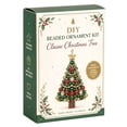 thumbnail image 1 of DIY Beaded Christmas Tree Kit for Adults, Crystal Bead Holiday Craft Set with Colorful Beads, Ornament Charms, Handmade Tabletop Christmas Decor Gift, 1 of 3