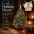 thumbnail image 1 of DIY Beaded Christmas Tree Kit with Angel Topper, Handmade Holiday Decor Craft Set for Adults Kids Mantel Shelf Display, 1 of 7