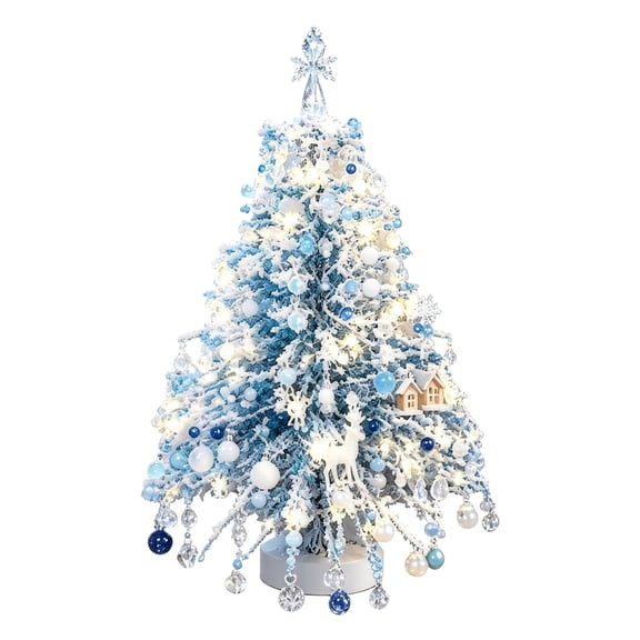 DIY Beaded Christmas Tree Making Kit, Sparkling Colorful Tabletop Decor Mini Christmas Tree Craft Set
