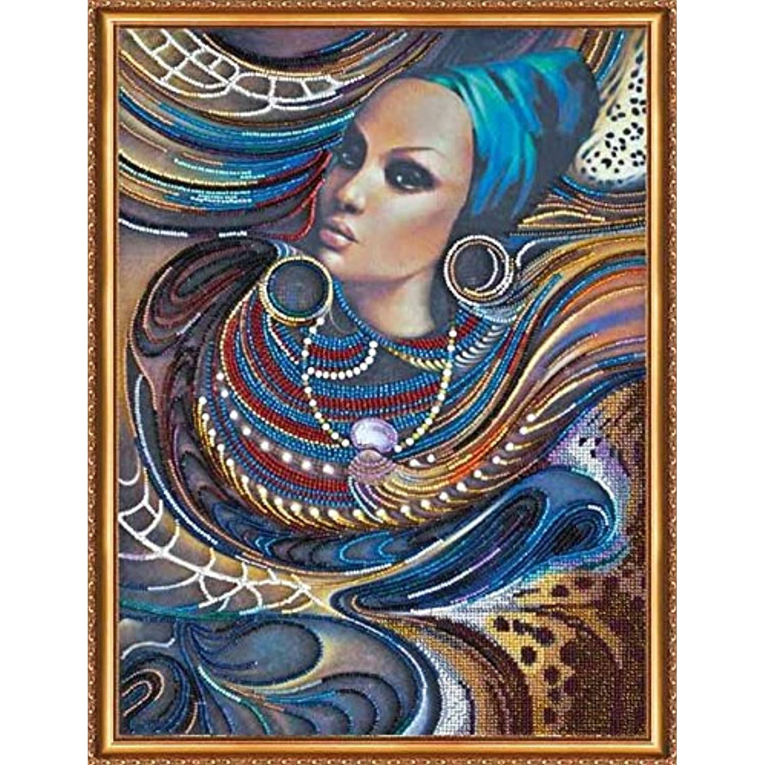 DIY Beaded Embroidery Kit "Colors of Africa"
