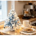 thumbnail image 1 of DIY Beaded Mini Christmas Tree Kit, Easy Assembly Craft Set with Warm LED Lights for Festive Winter Wonderland Shelf Display, 1 of 8