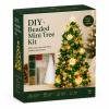 DIY Beaded Mini Christmas Tree Kit Tabletop Holiday Decor, Handmade Glowing Tree with Star Topper for Mantel Shelf