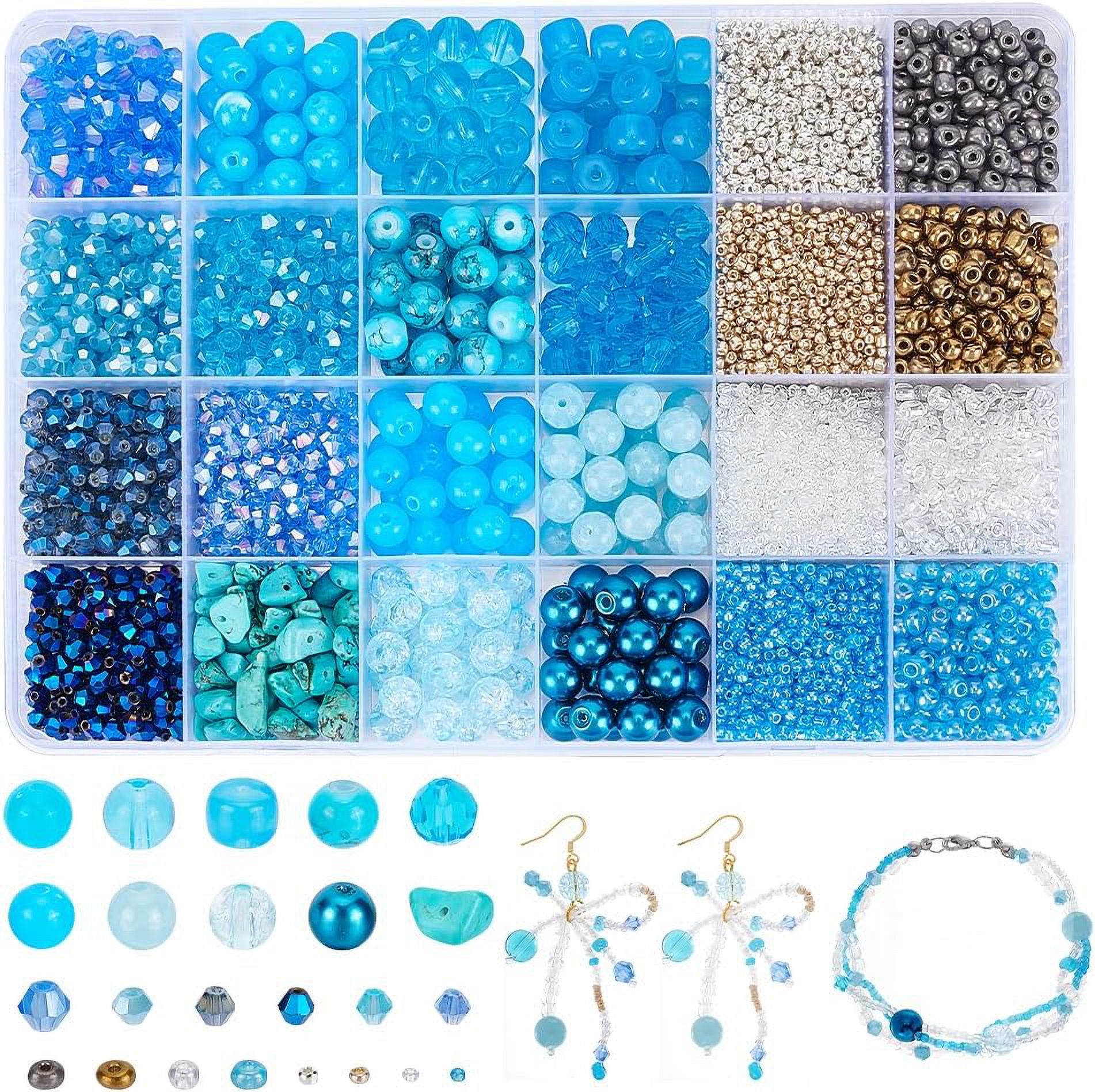 DIY Beads Jewelry Making Finding Kit Including Seed & Glass & Acrylic ...