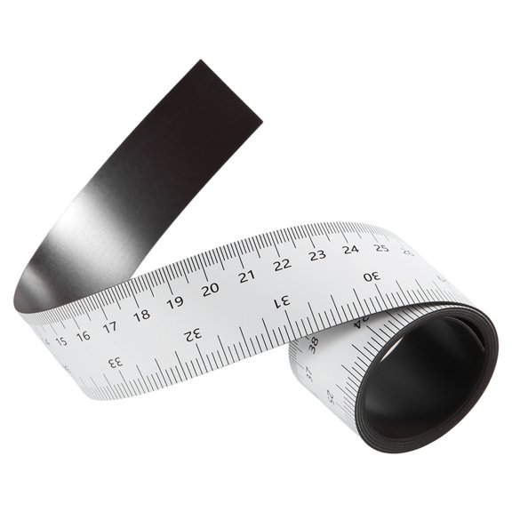 DIY Bendable Soft Magnetic Tape Measure 39.37-Inch Ruler with Inches & Centimeters, 1 Pc