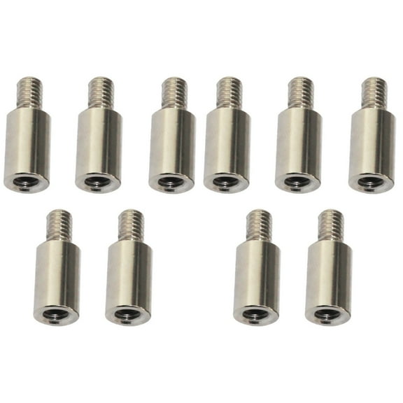 DIY Binding Screws Posts Bookbinding Extension Rocker Joystick Silver Plated Iron 10 Pcs