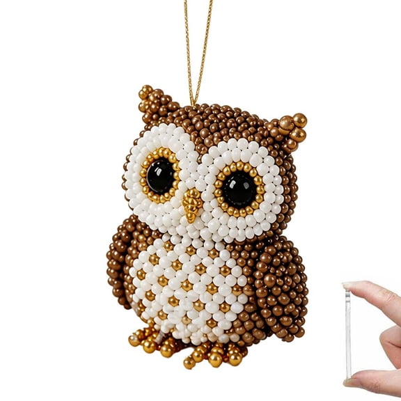 DIY Bird Beading Kit for Adults Beginners, 2D Bird Beading Craft Set with Colorful Beads and Instructions Guide, Handmade Beaded Embroidery Kit for Women and Craft Lovers