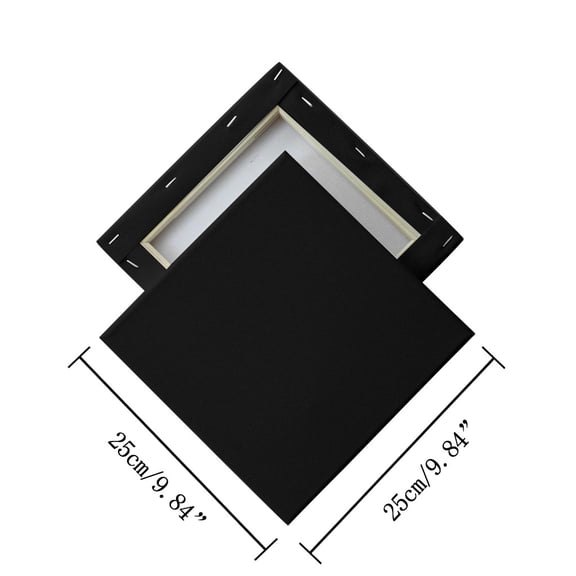 DIY Black Oil Painting Canvas Mini And Stretched Canvas Home Decors