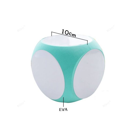 DIY Blank Dice Write On/Wipe Off Dice Portable Cleanable Blank Game Cubes for Classroom Teaching Dry Erase Outside Dice