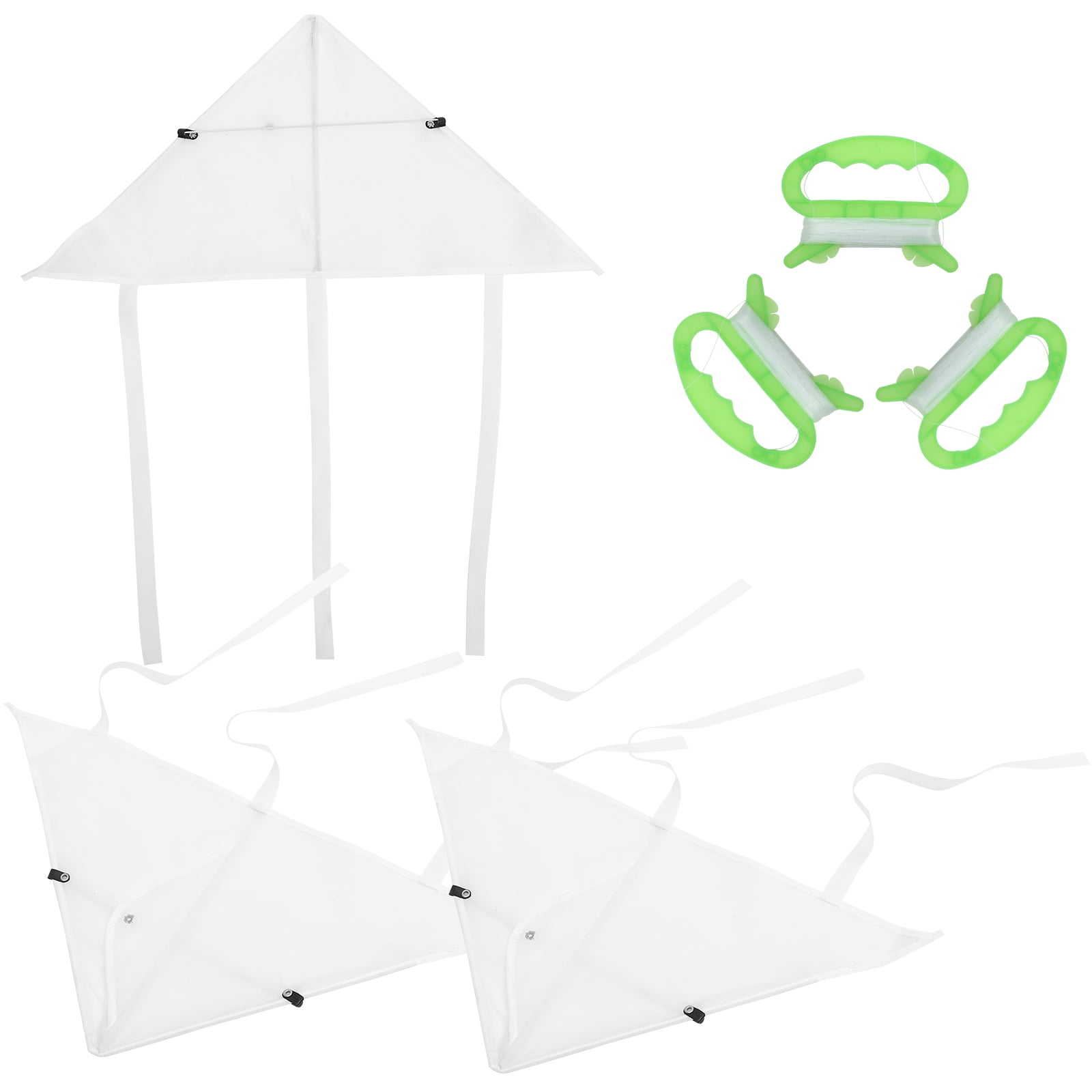 DIY Blank Kites Graffiti Toys 3 Sets Drawing Kite Long Tail Flying