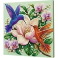 thumbnail image 1 of DIY Blue-Orange Hummingbird Pearl Diamond Painting Art Kit with Frame | Pearl Beads Art Craft for Adults Beginner, Gemstone Diamond Dots Beads for Home Wall Decor (8*8inch), 1 of 6