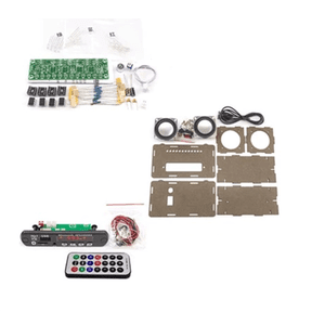 DIY Bluetooth Speaker Kit with FM Radio DIY Soldering Project Practice Solder Assembly DIY Electronic Kit 2x3W Speaker A
