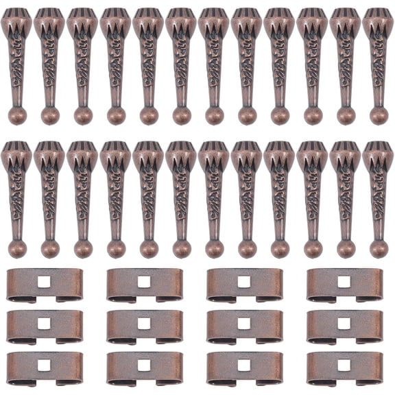 DIY Bolo Tie Making Kit including Alloy Cord Ends Bolo Tie Slides Clasp Red Copper 32~32.5x9mm