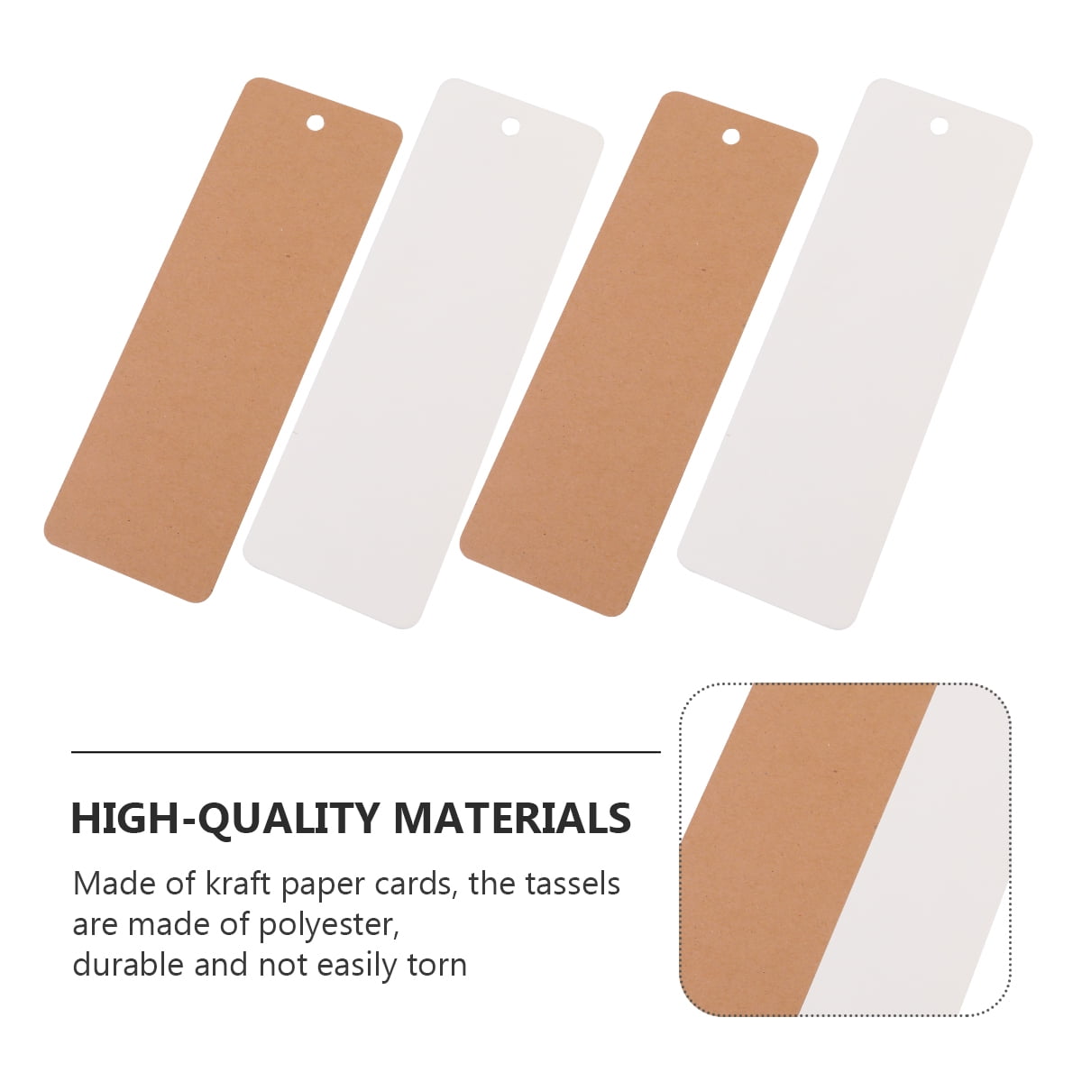 DIY Book Mark Making Kit Blank Cardstock Bookmarks with Tassels for