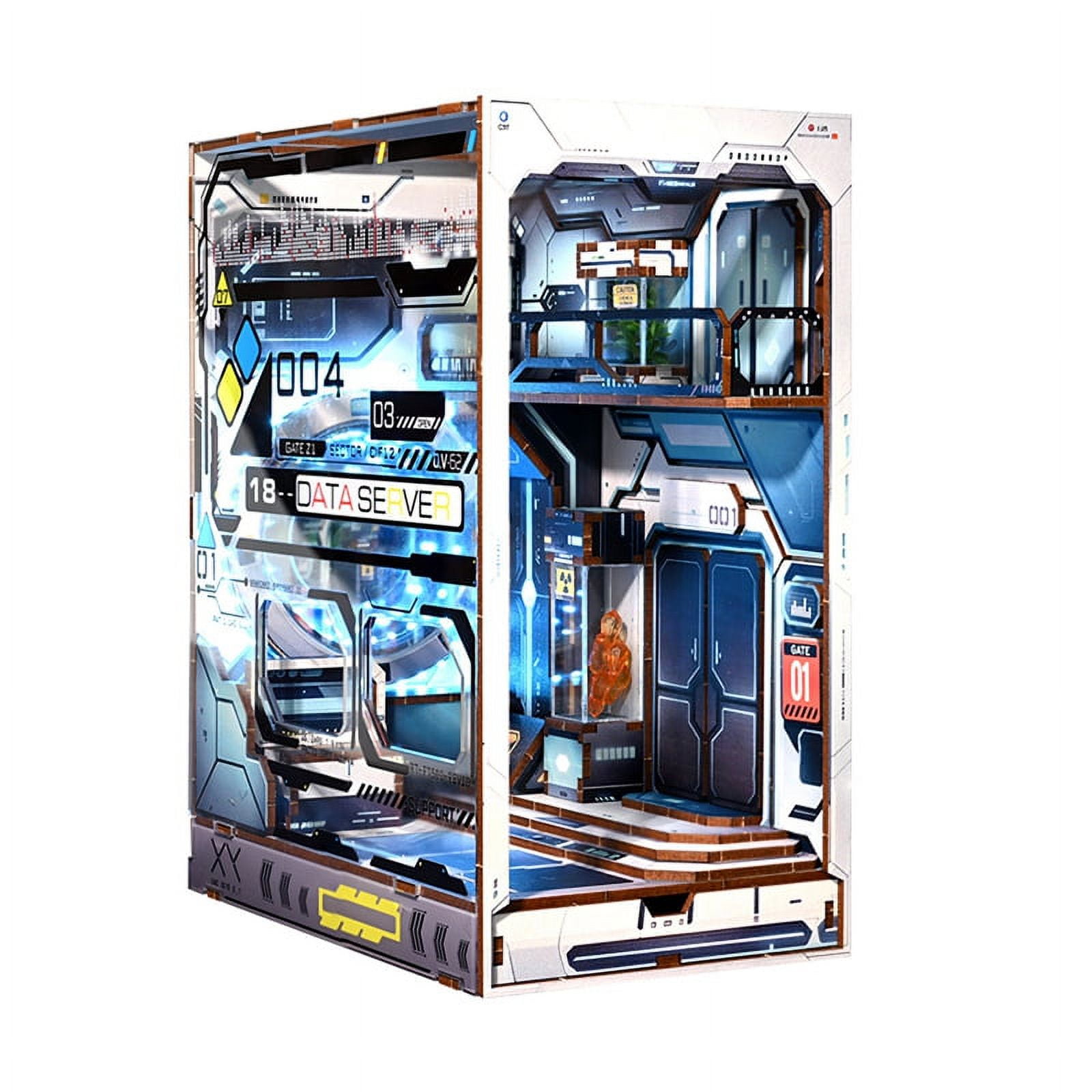 DIY Space-Inspired Book Nook Kit, 3D Wooden Puzzle Bookend, Shelf Decor ...