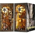 thumbnail image 1 of DIY Booknook Kit 3D Wooden Puzzle Bookend Miniature Dollhouse for Home Decoration Creative Craft Gift for Adults Kids, 1 of 10