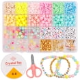 thumbnail image 1 of DIY Bracelet Making Kit for Girls, Cute Clay Beads Friendship Necklace Bracelets DIY Arts and Crafts Creative Gifts for Kids, 1 of 6