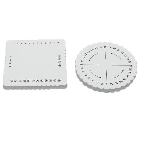 DIY Braiding Disc Plate, 2Pcs Round Kumihimo Disk for Beading, Friendship Bracelets, Macrame, and Home Craft Projects, Easy to Use Braid Maker Tool