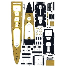 DIY British Belfast Light Cruiser Paper Model for Experienced Collectors Hand Work Model