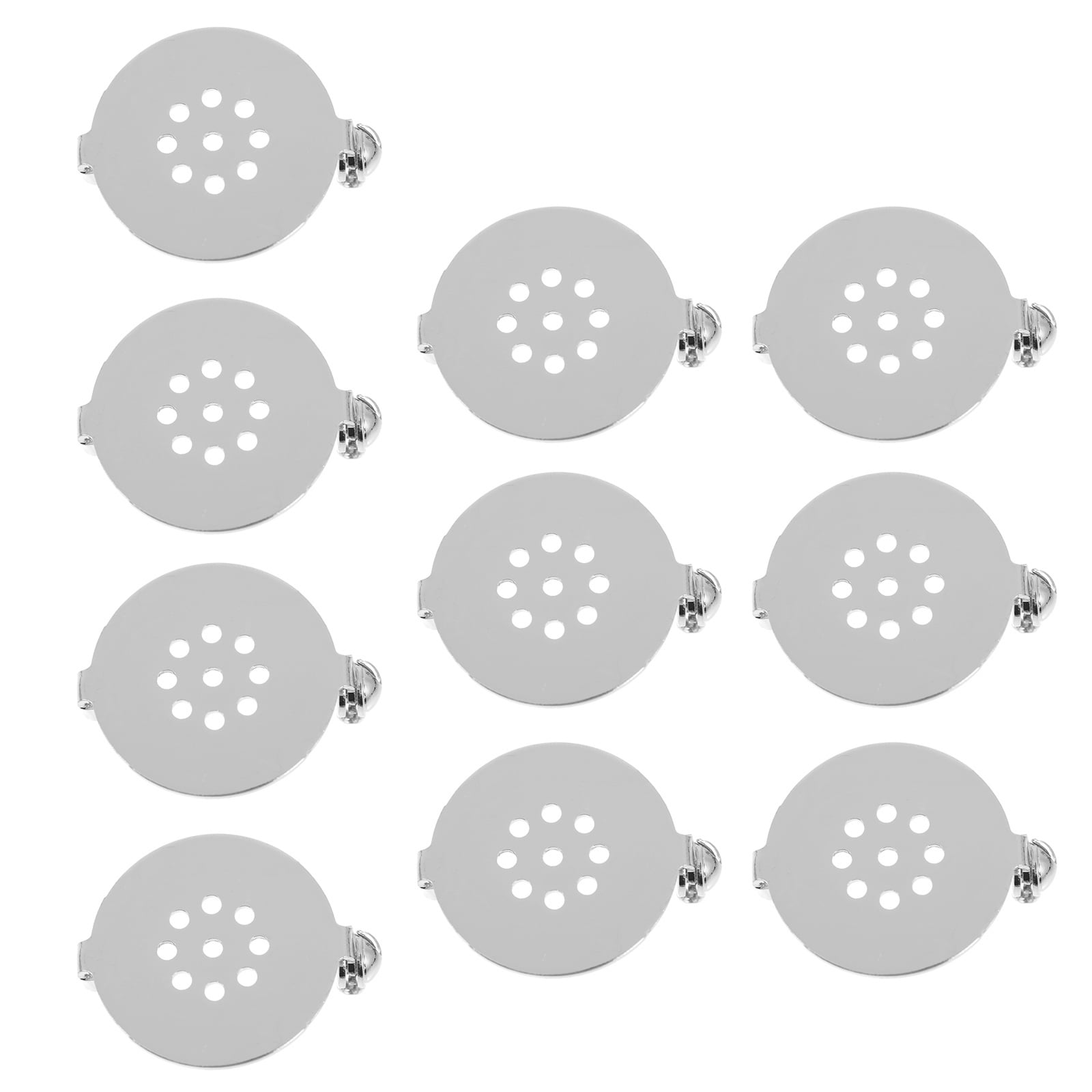 Brooch Base DIY Brooch Bases for Jewelry Making Crafts Copper Silver 10pcs ...