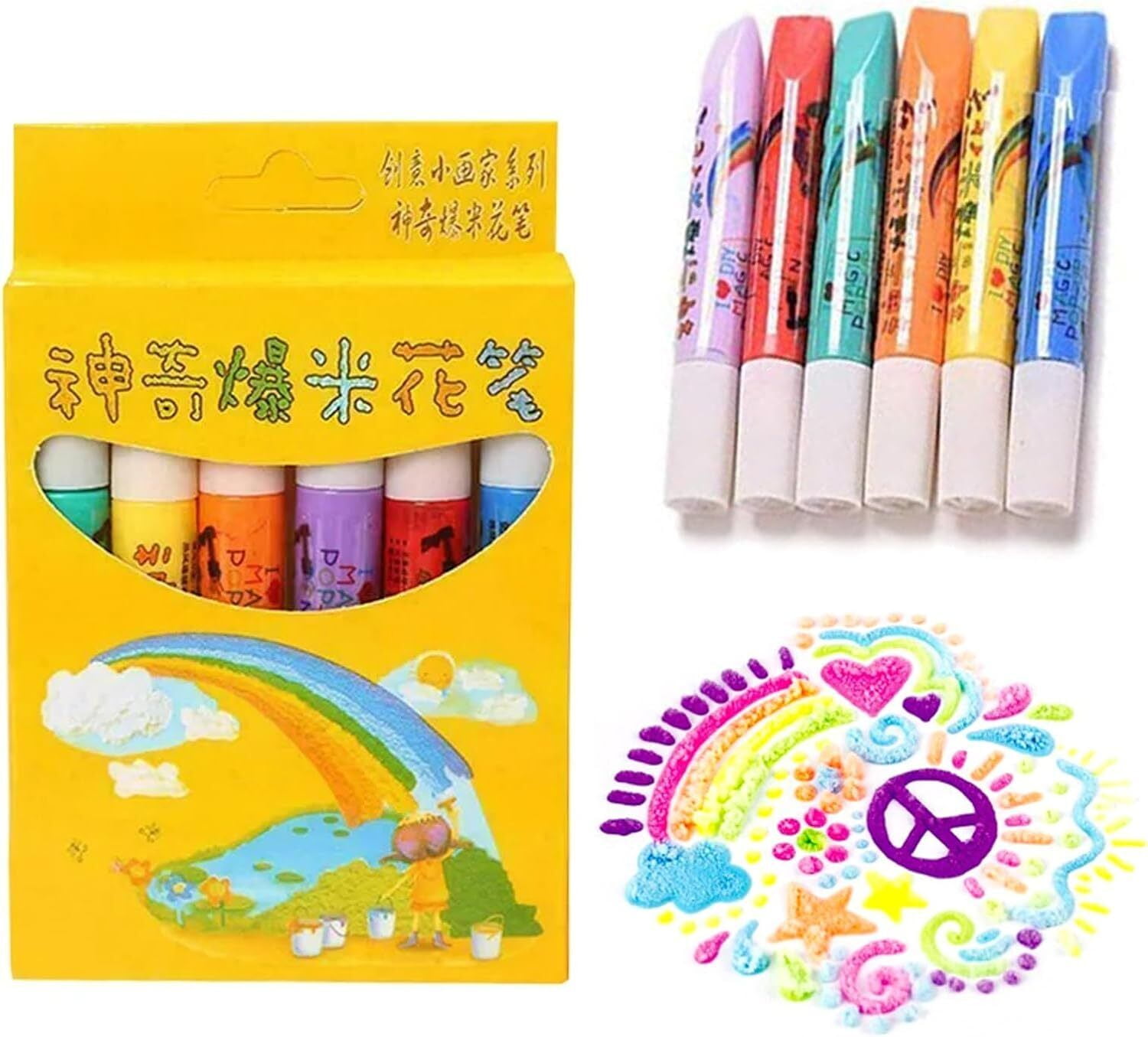 DIY Bubble Popcorn Drawing Pens, Magic Puffy Pens, Magic Popcorn Color