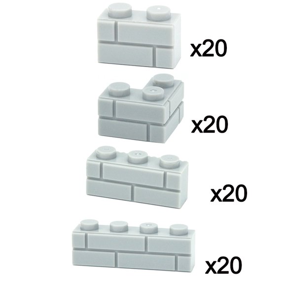 DIY Building Blocks Wall Figures Bricks 1x2 1x3 1x4 L Dots Educational Creative Construction Brick Size Compatible Small Bricks