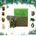 thumbnail image 1 of DIY Button Highland Cow Craft Kit, Animal Theme Fun Christmas Button Christmas Tree Ornament Kit with Turtle, Owl, Rabbit, Christmass Tree Hanging Decorations, DIY Ornaments Kits(Elephant), 1 of 9