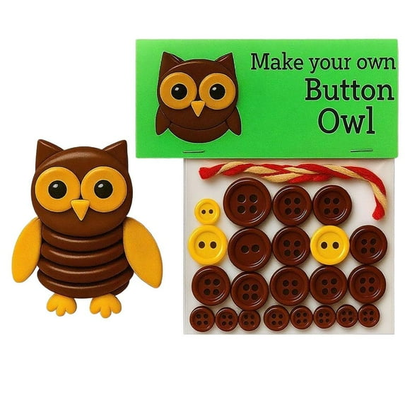 DIY Button Highland Cow Craft Kit, Button Christmas Ornament Kits ...