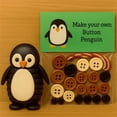 thumbnail image 1 of DIY Button Penguin Craft Kit, Animal Theme Fun Christmas Button Christmas Tree Ornament Kit , Christmass Tree Hanging Decorations, DIY Ornaments Kits(Penguin), 1 of 3