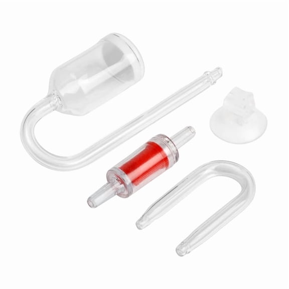 DIY CO2 Diffuser Set, 4 Pcs Glass Bubble Atomizer for Aquarium Fish Tank Live Plants