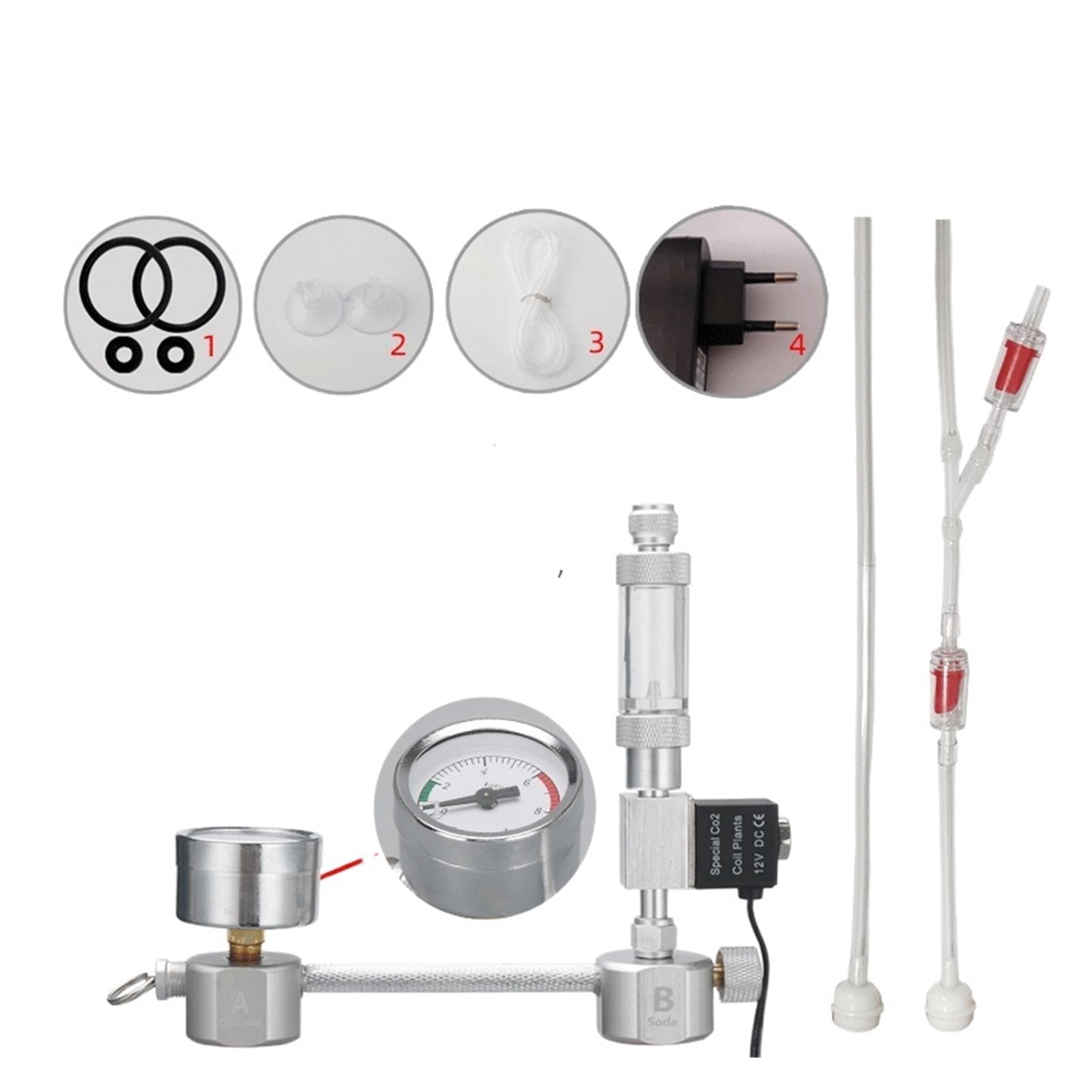 DIY CO2 Generator System Kit Aquarium CO2 Generator Bubble Counter ...